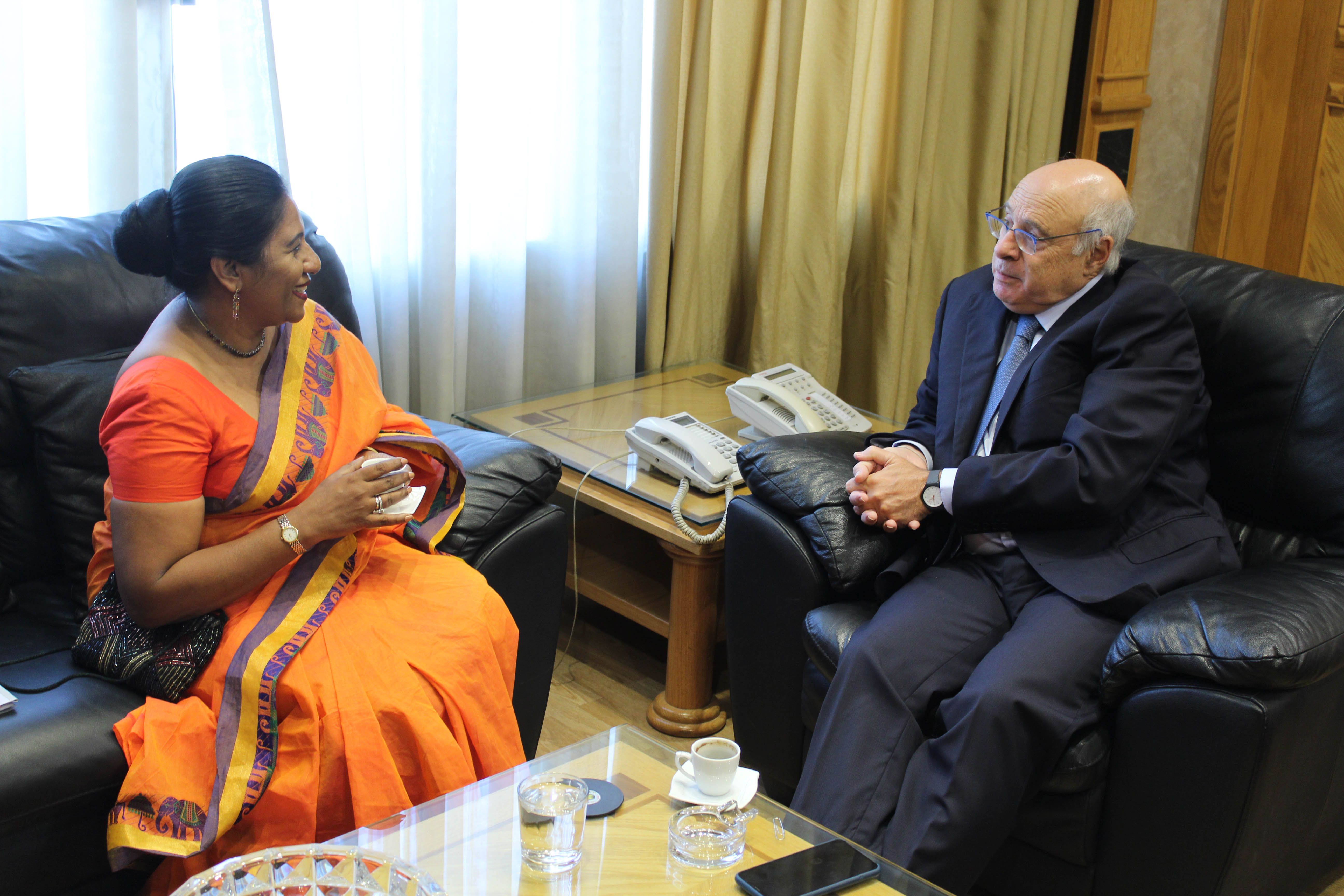 Ambassador of Sri Lanka calls on Lebanese Minister of Labour, Camille Abousleiman